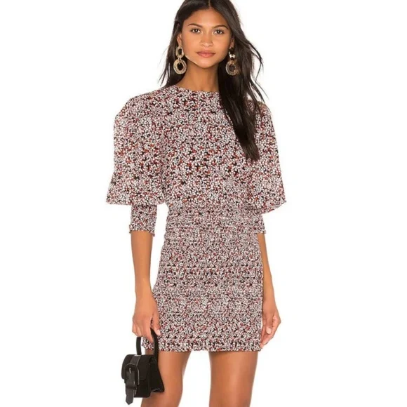 rebecca minkoff red dress Red Dulcie Ruffle Dress